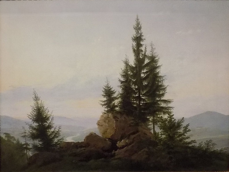 Каспар Давид Фридрих, Вид на долину Эльбы, 1807