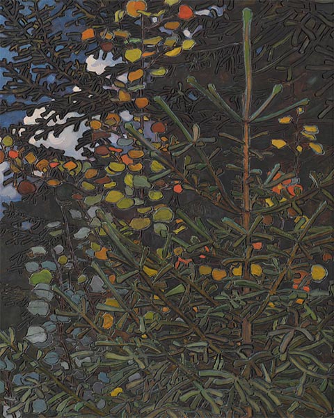 Якунчикова-Вебер, Осинка и елочка, 1896, Третьяковская галерея