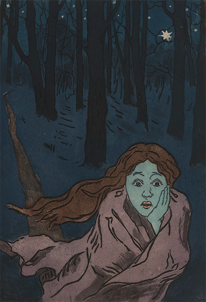 Якунчикова-Вебер, Страх (L’Effroi), 1893-1894. Третьяковская галерея