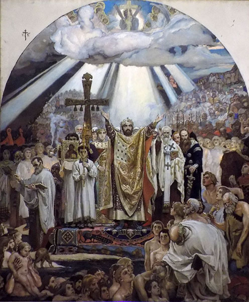 В.М. Васнецов, Крещение Руси, 1890. ©Государственная Третьяковская галерея
