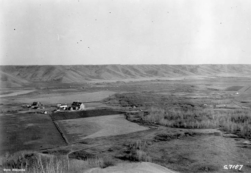 Территория школы-интерната для коренных народов Канады Мариеваль, 1923 год.