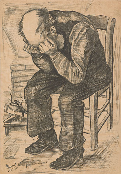 Винсент Ван Гог, «Изможденный», литография на бумаге, ноябрь 1882. Credits: Музей Ван Гога, Амстердам (Фонд Винсента Ван Гога)