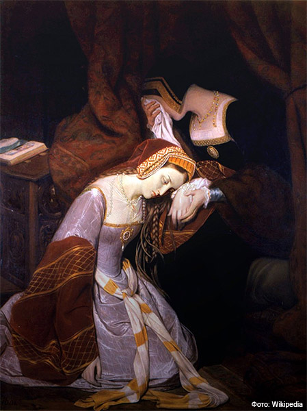 Эдуард Сибо, «Анна Болейн в Лондонском Тауэре», 1835