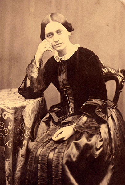 Клара Шуман (в девичестве Вик). Фотоснимок 1853 года.