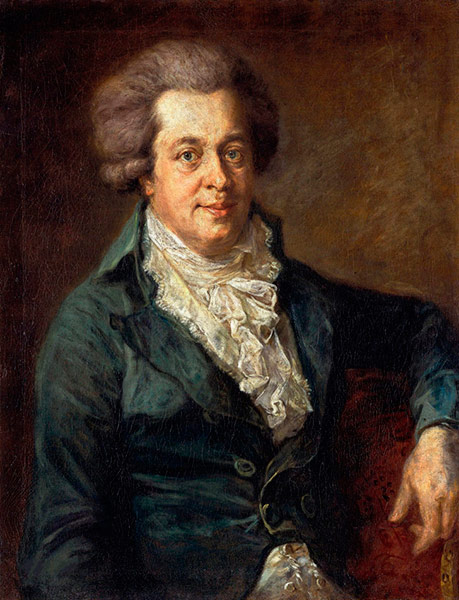 Фигура В.А. Моцарт по сей день окутана множеством тайн и загадок. Например, этот неизвестный мужчина на портрете Иоганна Георга Эдлингера (примерно 1790) может быть не кем иным, как Моцартом. Композитор в зрелые годы не заказывал парадных портретов. Многочисленные профили и изображения композитора, известные сегодня, вероятно, - часть маркетинга по созданию его образа в мировом искусстве и культуре.