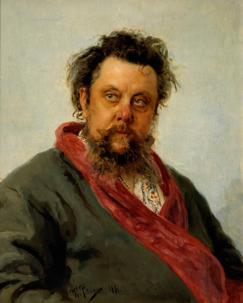 И. Репин. Портрет М.П. Мусоргского (1881)