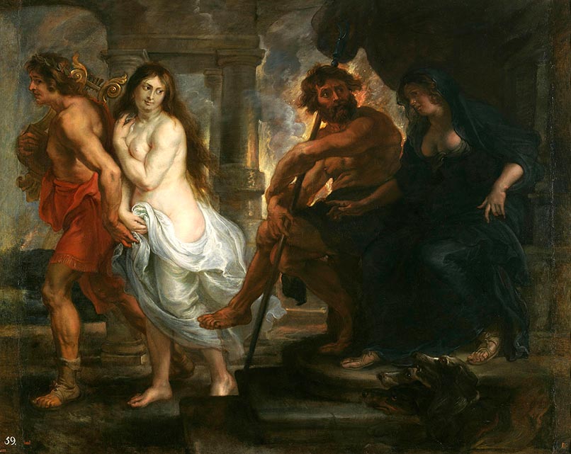 Питер Пауль Рубенс (1577 – 1640). «Орфей и Эвридика», 1636.