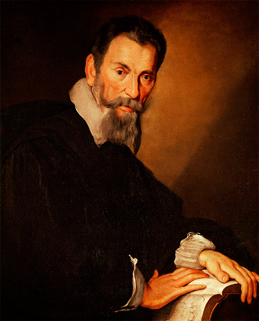 Б. Строцци. Портрет Клаудио Монтеверди (около 1640).