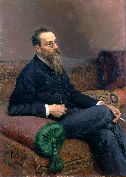 Портрет Н.А. Римского-Корсакова, написанный И. Репиным в 1893 году
