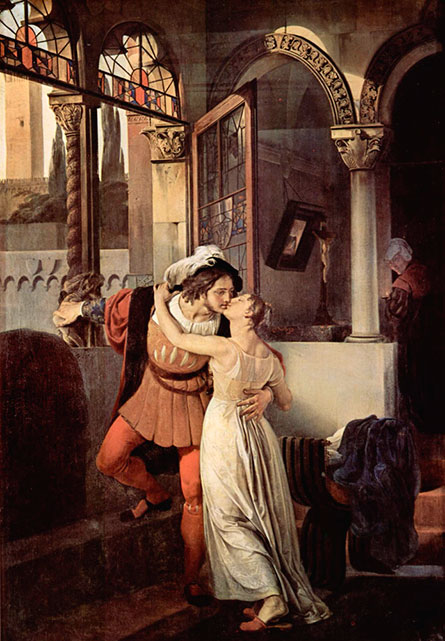 Ф. Айец (1791-1882). «Последний поцелуй Ромео и Джульетты», 1823