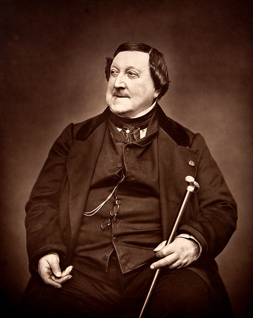 Джоаккино Россини (1792-1868) на фотографии 1865 года