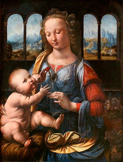 «Мадонна с гвоздикой», Леонардо да Винчи