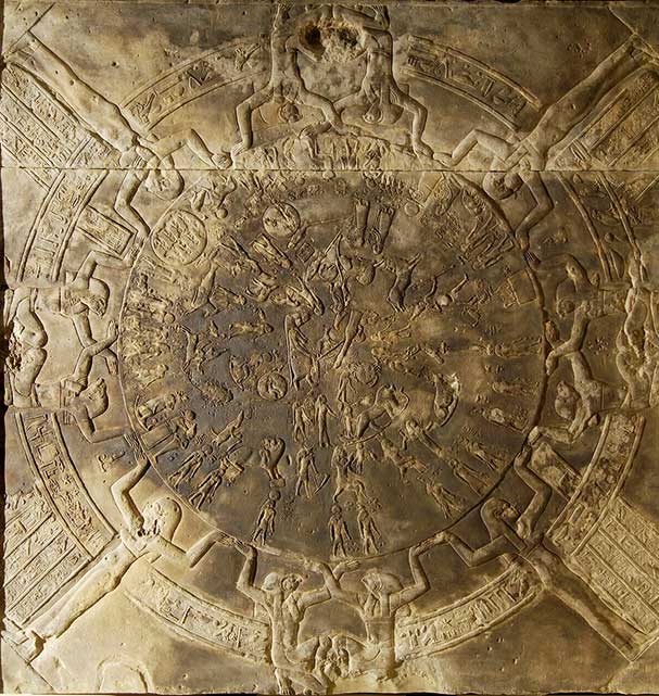 Зодиак Дендеры - потолок в часовне Осириса храма Хатхор