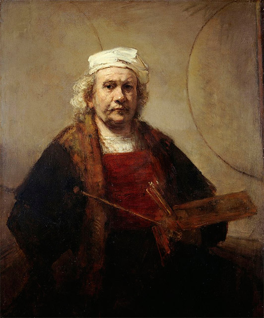 Рембрандт Харменс ван Рейн, Автопортрет, 1665. Художнику 59 лет.