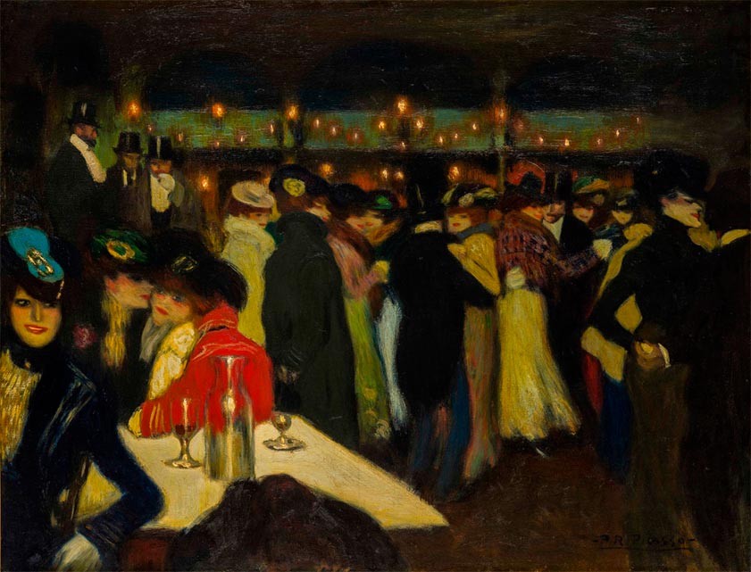 Пабло Пикассо, «Мулен де ла Галетт». 1900. Картина, как мы её видим сейчас