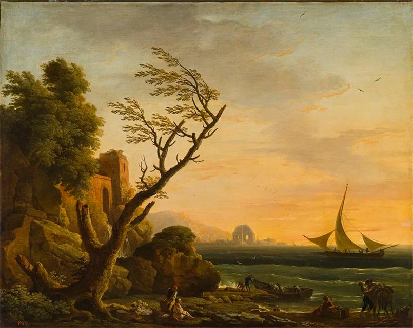 Верне К.-Ж., Восход солнца, Франция, 1746
