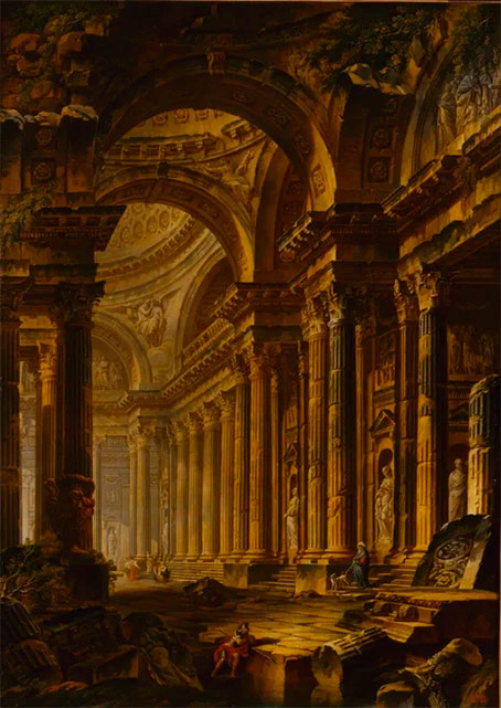 Демаши П. А., Античная базилика (храм в руинах), Франция, 1768