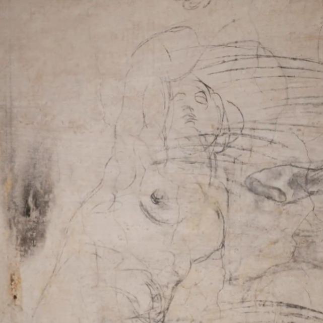 Рисунки, предположительно принадлежащие Микеланджело, находятся в Тайной комнате в Музее капелл Медичи