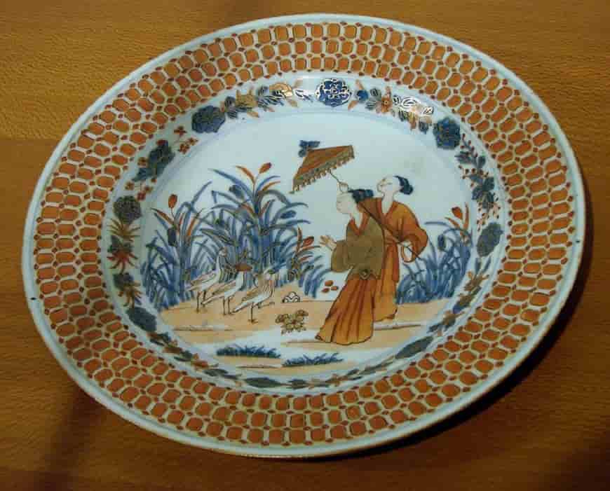 Китайское фарфоровое блюдо XVII века