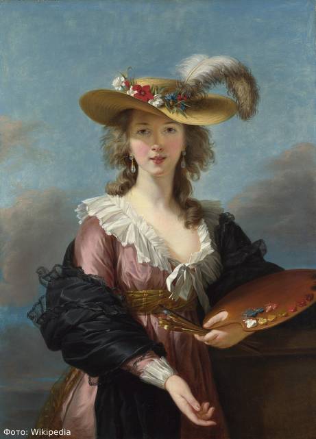 Мари Элизабет Луиза Виже-Лебрён, Автопортрет в соломенной шляпке, 1782