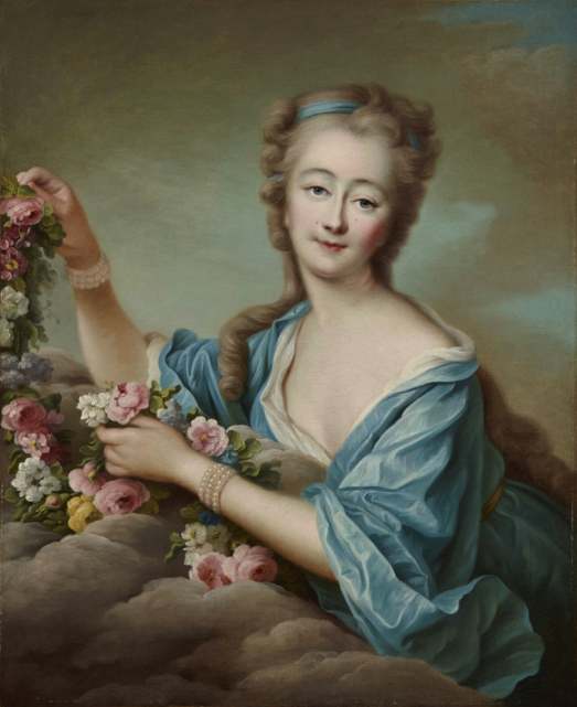 Франсуа-Юбера Друэ, Портрет мадам дю Барри в цветах, 1773-1774