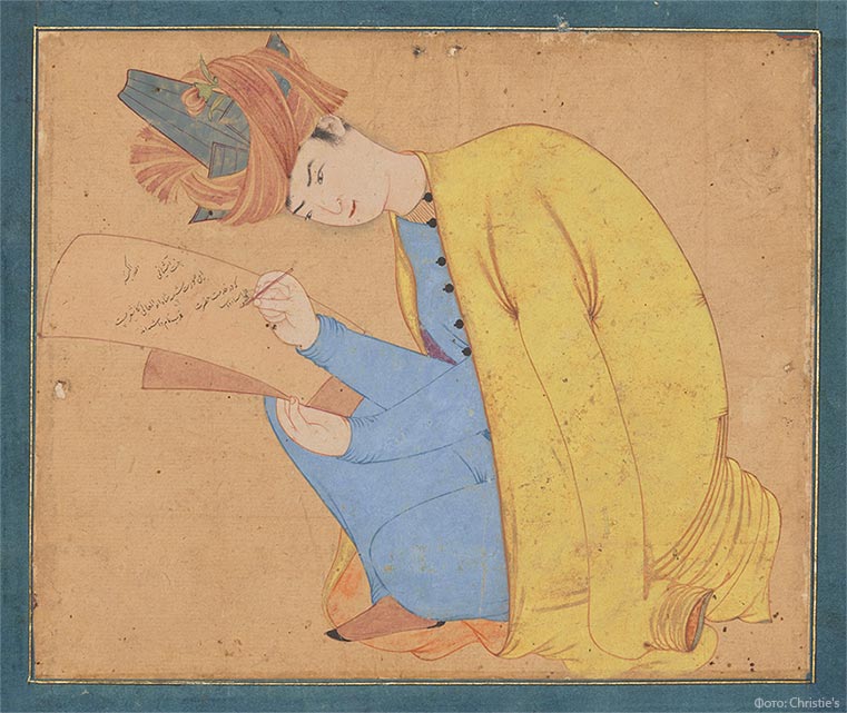 Дуст Мухаммад, Портрет шаха Кашгара Абуль-Маали, около 1555-1564 гг