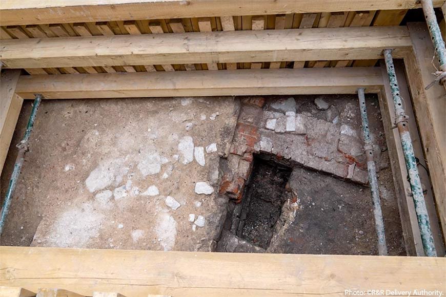 Раскопки Малого зала, также известного как Белый зал. 