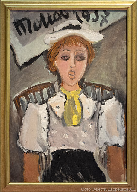 Татьяна Маврина, Девочка в белой кофточке и белой шляпке, 1937