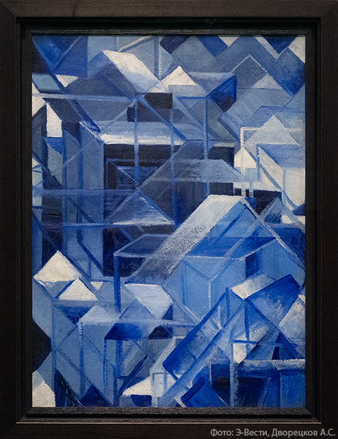 Михаил Матюшин, "Геометризация пространства (Кристалл)", 1918-1919