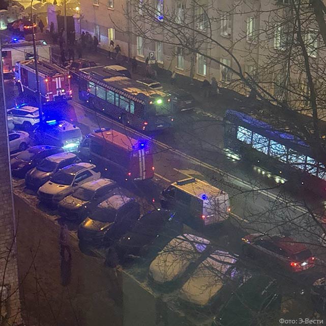 Экстраординарный пожар на улице Пресненский вал в Москве